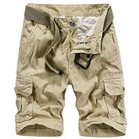 Homme Short Cargo Short 6 poches Plein Confort Extérieur du"idien Sortie Mélange de Coton Mode Vêtement de rue Noir Bleu miniinthebox