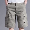 Homme Short Cargo Short 6 poches Plein Confort Extérieur du"idien Sortie Mélange de Coton Mode Vêtement de rue Noir Jaune miniinthebox