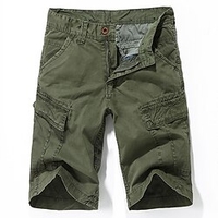 Homme Short Cargo Short 6 poches Plein Confort Extérieur du"idien Sortie Mode Vêtement de rue Noir Vert Véronèse miniinthebox