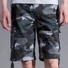 Homme Short Cargo Short Cordon de jambe 6 poches Imprimer Camouflage Confort Extérieur du"idien Sortie 100% Coton Mode Vêtement de rue Blanche Vert Véronèse miniinthebox