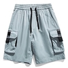 Homme Short Cargo Short Cordon Taille elastique Multi poche Plein Confort Respirable Longueur genou Extérieur du"idien Sortie Sportif mode Noir Blanche miniinthebox