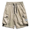Homme Short Cargo Short Cordon Taille elastique Multi poche Plein Confort Respirable Longueur genou Extérieur du"idien Sortie Sportif mode Noir Bleu foncé miniinthebox