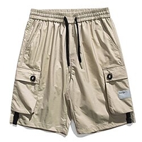 Homme Short Cargo Short Cordon Taille elastique Multi poche Plein Confort Respirable Longueur genou Extérieur du"idien Sortie Sportif mode Noir Bleu foncé miniinthebox