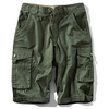 Homme Short Cargo Short Jambe droite 6 poches Plein Confort Longueur genou Extérieur du"idien Sortie 100% Coton Vêtement de rue Chic et moderne Vert Véronèse Kaki miniinthebox