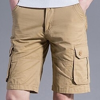 Homme Short Cargo Short Multi poche Plein Confort Vestimentaire Longueur genou Extérieur du"idien Sortie Sportif mode Noir Vert miniinthebox