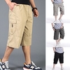 Homme Short Cargo Short Pantalons Capri Taille elastique Multi poche Plein Confort Vestimentaire Mollet Extérieur du"idien Sortie Sportif mode Noir Vert miniinthebox