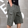 Homme Short Cargo Short Pantalons Capri Taille elastique Multi poche Plein Confort Vestimentaire Mollet Extérieur du"idien Sortie Sportif mode Noir Vert miniinthebox