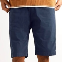 Homme Short Short Chino Bermuda Short de travail Poche Taille elastique Plein Confort Respirable Extérieur du"idien Vacances basique Vêtement de rue Noir Bleu foncé miniinthebox