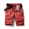 Homme Short Short Chino Bermuda Short de travail Zippé Imprimer Bloc de couleur Confort Longueur genou Extérieur du"idien Sortie 100% Coton Mode Vêtement de rue Noir Vin miniinthebox