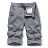 Homme Short Short Chino Bermuda Short de travail Zippé Plein Confort Longueur genou Extérieur du"idien Sortie 100% Coton Mode Vêtement de rue Noir Vert Véronèse miniinthebox