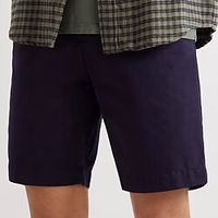 Homme Short Short Chino Bermuda Shorts décontractés Poche Taille elastique Plein Confort Longueur genou Extérieur du"idien Vacances 100% Coton basique Vêtement de rue Noir bleu marine miniinthebox