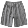 Homme Short Short de plage Shorts décontractés Cordon Taille elastique Plein Confort Respirable Extérieur Vacances Sortie 100% Coton basique mode Gris foncé miniinthebox