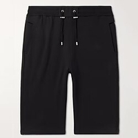 Homme Short Shorts décontractés Poche Cordon Taille elastique Plein Confort Respirable Longueur genou Extérieur du"idien Vacances basique Vêtement de rue Noir miniinthebox