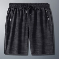 Homme Sportif Short Poche Longueur genou Pantalon du"idien Gymnastique Non Elastique Camouflage Séchage rapide Poids Léger Taille médiale Noir M L XL XXL 3XL miniinthebox
