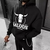 Homme Sweat à capuche Abricot Noir Blanche Jaune Vin Capuche Couleur unie Lettre Vache Cordon Sport Loisir Casual Vêtement de rue Estampage à chaud basique Vêtement de rue Vêtement de sport Hiver miniinthebox