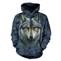 Homme Sweat à capuche Bleu Marron Bleu clair Capuche Animal Loup Imprimés Photos Imprimer du"idien Des sports 3D effet basique Vêtement de rue Design Printemps Automne Vêtement Tenue Pulls miniinthebox
