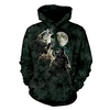 Homme Sweat à capuche Bleu Vert foncé Vert Café Capuche Animal Loup Imprimés Photos Imprimer du"idien Des sports 3D effet basique Vêtement de rue Design Printemps Automne Vêtement Tenue Pulls miniinthebox