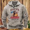 Homme Sweat à capuche Gris Capuche Cheval Imprimés Photos Imprimer du"idien Des sports 3D effet basique Vêtement de rue Design Printemps Automne Vêtement Tenue Pulls Capuche Pulls molletonnés miniinthebox