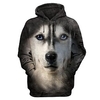 Homme Sweat à capuche Gris foncé Capuche Animal Chien Imprimés Photos Imprimer du"idien Des sports 3D effet basique Vêtement de rue Design Printemps Automne Vêtement Tenue Pulls Capuche Pulls miniinthebox
