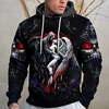 Homme Sweat à capuche Jaune Rouge Bleu Orange Vert Capuche Crânes Imprimés Photos Squelette Imprimer du"idien Des sports 3D effet basique Vêtement de rue Design Printemps Automne Vêtement Tenue miniinthebox