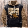 Homme Sweat à capuche Marron Capuche Bloc de couleur Cheval Imprimés Photos Imprimer du"idien Des sports 3D effet basique Vêtement de rue Design Printemps Automne Vêtement Tenue Pulls Capuche miniinthebox