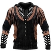 Homme Sweat à capuche Marron Capuche Imprimés Photos Imprimer du"idien Des sports 3D effet basique Vêtement de rue Design Printemps Automne Vêtement Tenue Western Style Pulls Capuche Pulls miniinthebox