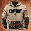 Homme Sweat à capuche Marron Vert Kaki Gris Capuche Animal Style Bohème Imprimés Photos Imprimer du"idien Des sports 3D effet basique Vêtement de rue Design Printemps Automne Vêtement Tenue miniinthebox