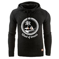 Homme Sweat à capuche Noir Blanche Vin Vert Véronèse Bleu Roi Capuche Couleur unie Cordon Sport Loisir Casual Vêtement de rue Estampage à chaud basique Vêtement de rue Vêtement de sport Hiver miniinthebox