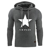 Homme Sweat à capuche Noir Blanche Vin Vert Véronèse Bleu Roi Capuche Couleur unie Cordon Sport Loisir Casual Vêtement de rue Estampage à chaud basique Vêtement de rue Vêtement de sport Hiver miniinthebox