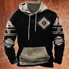 Homme Sweat à capuche Noir bleu marine Bleu Café Capuche Style Bohème Imprimés Photos Imprimer du"idien Des sports 3D effet basique Vêtement de rue Design Printemps Automne Vêtement Tenue Pulls miniinthebox