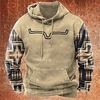 Homme Sweat à capuche Noir bleu marine Kaki Gris Capuche Bloc de couleur Style Bohème Imprimés Photos Imprimer du"idien Des sports 3D effet basique Vêtement de rue Design Printemps Automne miniinthebox