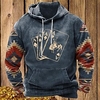 Homme Sweat à capuche Noir bleu marine Marron Gris Capuche Imprimés Photos Poker Imprimer du"idien Des sports 3D effet basique Vêtement de rue Design Printemps Automne Vêtement Tenue Pulls miniinthebox