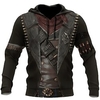 Homme Sweat à capuche Noir Capuche Imprimés Photos Imprimer du"idien Des sports 3D effet basique Vêtement de rue Design Printemps Automne Vêtement Tenue Western Style Pulls Capuche Pulls miniinthebox