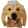 Homme Sweat à capuche Noir Rouge Bleu Marron Gris Clair Capuche Chien Imprimés Photos Imprimer du"idien Des sports 3D effet basique Vêtement de rue Design Printemps Automne Vêtement Tenue Pulls miniinthebox