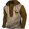 Homme Sweat à capuche Sweat Marron Capuche Bloc de couleur Chaque Imprimés Photos Lacet Imprimer Casual du"idien Des sports 3D effet basique Vêtement de rue Design Printemps Automne Vêtement miniinthebox