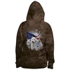 Homme Sweat à capuche zippé Veste Café Capuche Animal Loup Imprimés Photos Zippé Imprimer Sport Loisir du"idien Des sports 3D effet Vêtement de rue Design Casual Printemps Automne Vêtement miniinthebox
