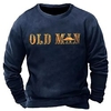Homme Sweat shirt Noir Bleu Col Ras du Cou Lettre Imprimer Sport Loisir du"idien Des sports Actif Vêtement de rue Frais Automne Printemps Vêtement Tenue Pulls Capuche Pulls molletonnés miniinthebox