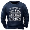 Homme Sweat shirt Noir Bleu Col Ras du Cou Lettre Imprimer Sport Loisir du"idien Des sports Actif Vêtement de rue Frais Automne Printemps Vêtement Tenue Pulls Capuche Pulls molletonnés miniinthebox