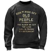 Homme Sweat shirt Noir bleu marine Gris Col Ras du Cou Lettre Imprimés Photos Sport Loisir du"idien Des sports Estampage à chaud basique Design Casual Printemps Automne Vêtement Tenue Pulls miniinthebox