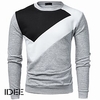 Homme Sweat shirt Noir Gris Clair Gris foncé Col Rond Bloc de couleur Sport Loisir du"idien Des sports Vêtement de rue Frais Casual Automne hiver Vêtement Tenue Pulls Capuche Pulls molletonnés miniinthebox