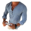 Homme T shirt Tee Dégradé Col rabattu Bleu Travail Vacances Vêtement Tenue Casual miniinthebox