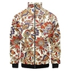 Homme Veste Blouson Chaud Plein Air fermeture Éclair Floral Graphique imprimé en 3D Mao Actif Veste Vêtements d