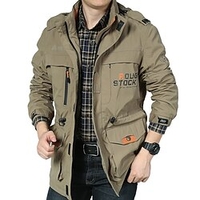 Homme Veste légère veste été Veste Blouson Chaud du"idien fermeture Éclair Col rabattu Sportif Veste Vêtements d