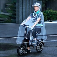 hommes femmes réfléchissant cyclisme vélo vélo imperméable cape de pluie poncho à capuche coupe-vent manteau de pluie mobilité scooter couverture miniinthebox