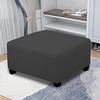 housse de pouf extensible housses de pouf carré protecteur de meubles tabouret de rangement pliant protecteur de meubles housse souple avec fond élastique miniinthebox