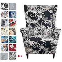 housses de fauteuil à oreilles spandex housses de canapé extensible housses de fauteuil à oreilles avec coussin de siège housse de coussin bras motif d