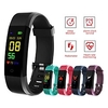 ID115 PLUS Montre intelligente 0.49 pouce Montre intelligente avec bracelet Bluetooth Podomètre Moniteur d