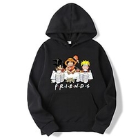 Inspiré par Dragon Ball Naruto One Piece Monkey D.Luffy Son Goku Cosplay Anime Dessin Animé Manga Animé Harajuku Art graphique Kawaii Sweat à capuche Pour Homme Femme Hommes Adulte Estampage à chaud miniinthebox