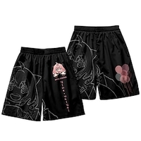 Inspiré par ESPION×FAMILLE Anya Faussaire Shorts Dessin Animé 100 % Polyester Animé Harajuku Art graphique Kawaii Short Pour Homme / Femme / Couple miniinthebox