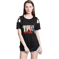 Inspiré par ESPION×FAMILLE Loid Forger Votre faussaire Anya Faussaire Manches Ajustées Dessin Animé 100 % Polyester Animé Harajuku Art graphique Kawaii Tee-shirt Pour Homme / Femme / Couple miniinthebox